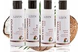 Kit Alisado Orgánico Europeo Vegano Profesional de Coco+Tratamiento Completo 4 en 1 para Alisado en Casa sin Formol, Sin Sulfatos y Sin Frizz. Nutre e Hidrata tu Cabello