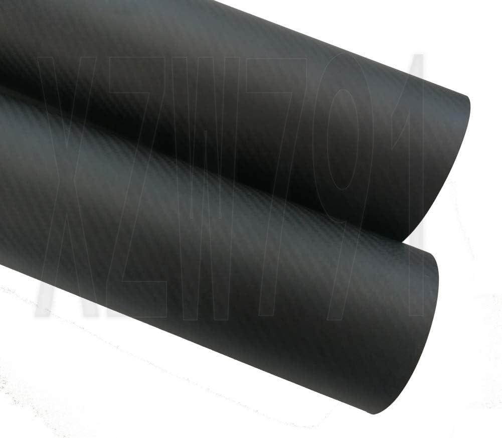 OD 90mm x ID 86mm x 500mm Long Roll Wrapped Carbon Fiber Tube 3K Matt (1pcs 90x86x500mm Matte)
