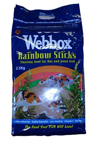 Monster Pet Supplies Webbox Rainbow Mixed Koi and Pond Sticks 2.5kg
