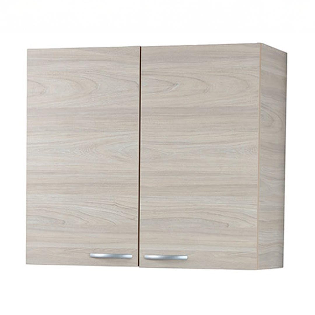 Trentiner Escurreplatos 80 cm Olmo con 2 puertas y 2 estantes – Elegancia natural para tu cocina