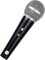 Microfone Profissional Dinâmico SM-58 com Imã Neodímio, Padrão Cardióide, Chave Liga/Desliga, Cabo XLR/P10 3m, Suporte para Pedestal e Bolsa - Ideal para Voz, Canto, Palestras, Igrejas e Shows