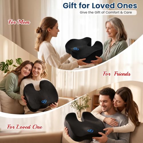 BlissTrends Memory Foam Seat Cushion for Office Chair and Car Black - image 8
