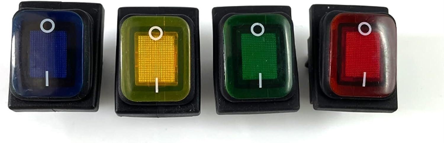 MLMLH Interruttore A Bilanciere Macchina - 30 A Saldatore A 4 Pin Tipo Barca On/off Interruttore Ad Uso Industriale (dimensioni : 1 Pezzi - Foto 2