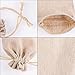Md trade Pack of 20pcs 4x6 Inch Double Drawstring Cotton Muslin Bags Linen Bags Jewelry Pouch Reusable Bags Tea Bags Sachet Bags Souvenir Gift Bag