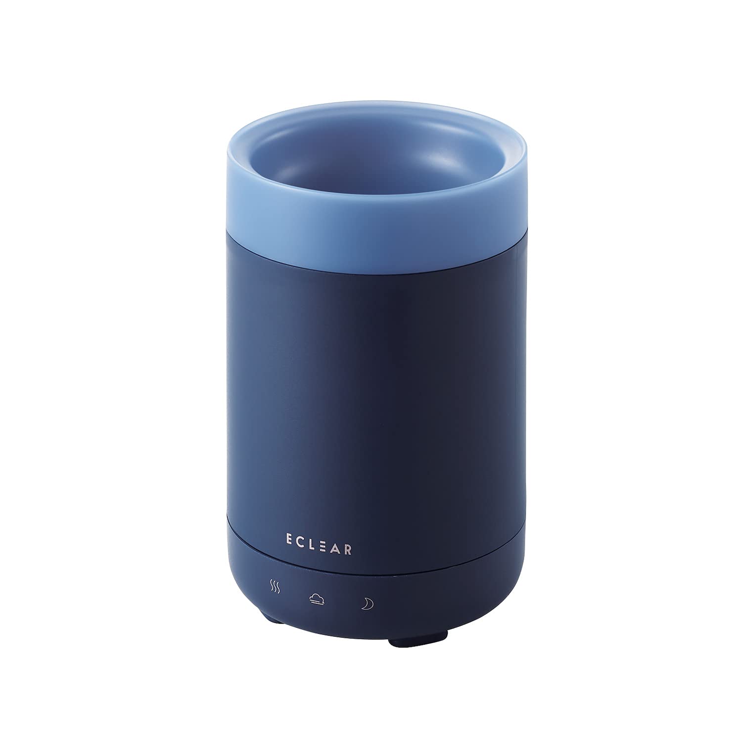 【2021年モデル】 エレコム 加湿器 超音波式 抗菌 アロマディフューザー エクリアミスト AC電源 容量150ml 最大7時間 空焚き防止 シルクミストモード付 次亜塩素酸水対応 ネイビー HCE-HU2105ANV