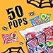 Ring Pop Halloween Candy Lollipops - 50 Ct Bulk Candy Variety Pack in Assorted Fruity Flavors - Full Size, Individually Wrapped Hard Candy For Trick or Treat, Halloween Bowls, Gifts, Party Favors