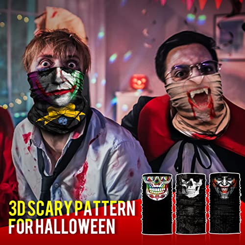 JOEYOUNG Skull Face Mask UV Sun Dust Neck Gaiter Bandana Headwear Motorcycle2