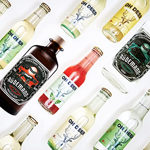 Rüdemann Gin Set | Wacholder der Urvater des Gin 500 ml + 4 x Oh Deer Botanical Tonic à 200 ml | Deutsches Produkt nach… – Bild 4
