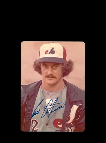 Bill Atkinson Signed Original 1970`s 4x5 Snaphot Photo Montreal Expos At Cubs Wrigley