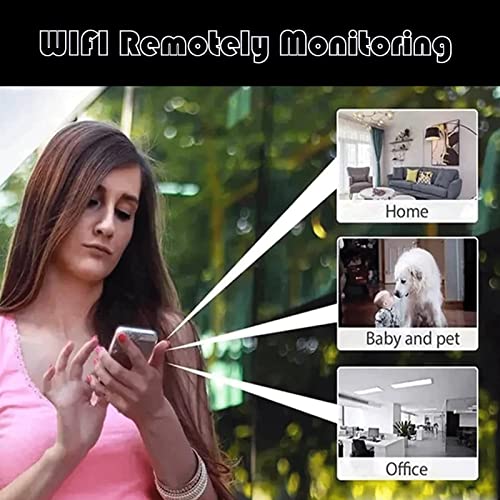 Mini Câmera WiFi Visão Noturna Incluída e Microfone, Câmera IP de Vigilância Sem Fio 1080P HD Micro
