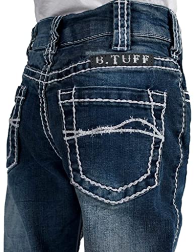 B. Tuff Western Jeans Boys Magnum Bootcut Button 16 Reg Medium BAGNUM4