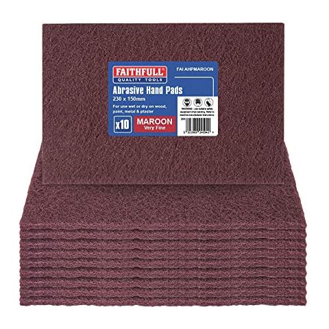 Faithfull Very Fine Hand Pads Pack of 10 Cover