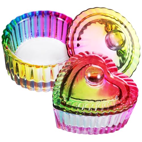 Healeved Set 2 Recipientes de Vidrio para Arte de Uñas miniatura 1