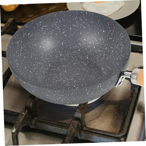Wok pequeño sartén de hierro para cocinar miniatura 6