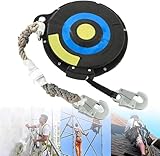 SHENJIA Absturzsicherung im Dachdeckerhandwerk, einziehbares Verbindungsmittel für Personenschutz, Tragfähigkeit 330 lb, Dyneema-Band