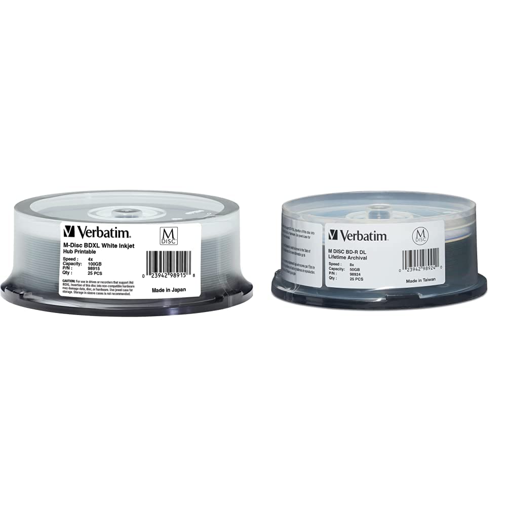 Amazon.com: Verbatim M-Disc BD-R 100GB 4X White Inkjet