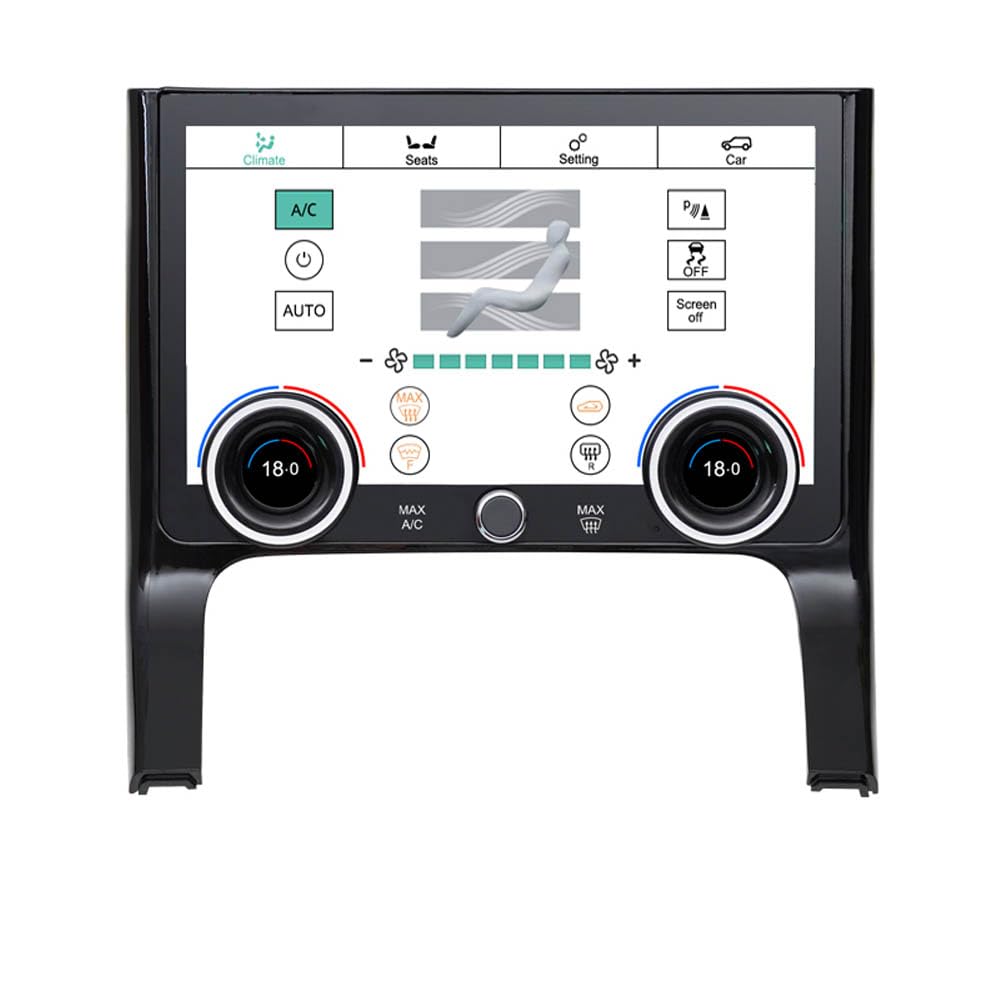 Autosion 10 inch Air Condition Panel 3D Touch Screen For Land Rover Range Rover Evoque 2020 2021 2022 AC Climate Control Android Original Car Functions