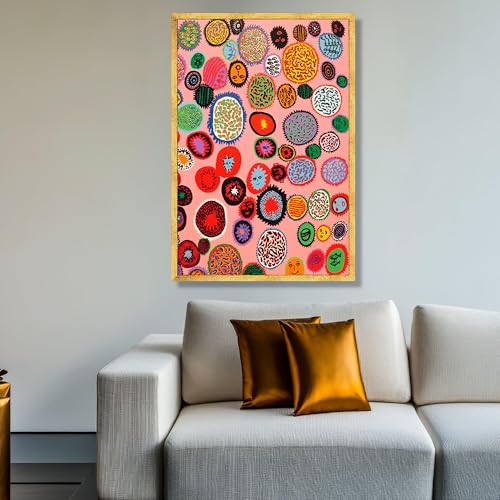 Toile Yayoi Kusama pour sublimer un mur blanc triste 60x80