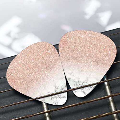 Pack de 12 médiators en marbre rose doré pour guitare électrique Guitare acoustique Diverses guitares - Les Beatles, Paul McCartney, John Lennon, RIngo Starr, George Harrison Pack de 12 médiators en marbre rose doré pour guitare électrique Guitare acoustique Diverses guitares – Image 7