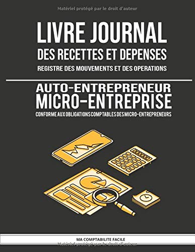 Télécharger Livre journal des recettes et dépenses - Registre des mouvements et des opérations - Auto-entrepre PDF