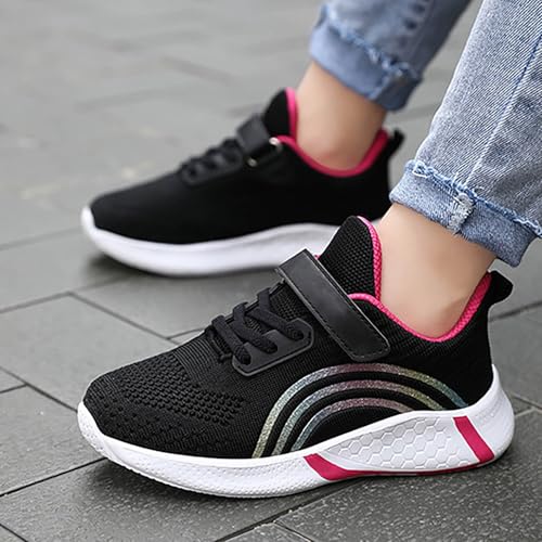Childrens Kids Strap Sneakers Mesh Breathable Tennis Running Sport Shoes Boys Girls No Lace Non Slip Athletic Shoes3