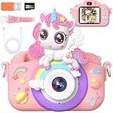 Gontence Fotocamera per bambini, fotocamera digitale per bambini, schermo da 2,0", scheda SD da 32 GB, 1080p HD, giocattolo per bambini per bambini da 3 a 12 anni, ragazzi e ragazze, giocattolo di