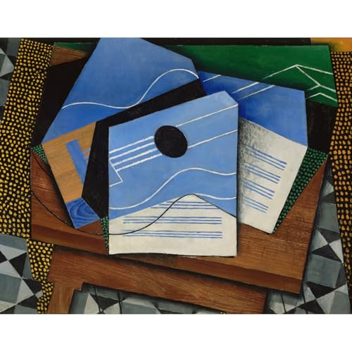 Impression sur toile Juan Gris Guitare sur une table idée cadeau originale pour amateur d'art