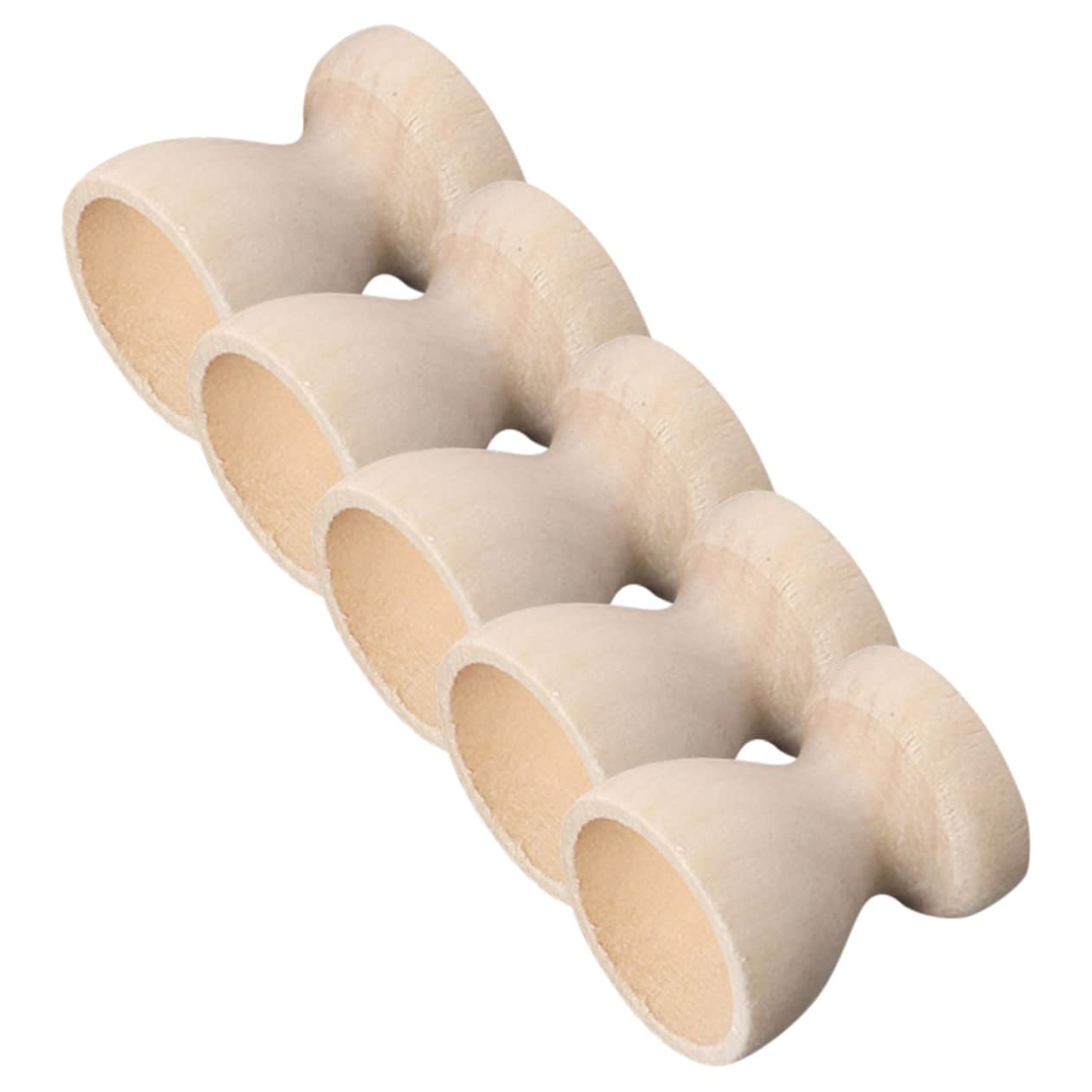 COLLBATH 5pcs Hand Painted Egg Tray Egg Serving Cup Easel Easter Egg Cup Easter Egg Painting Cups Eggs Holding Stands Toys Egg Stand Holder Egg Cup Holder Toy for Wooden