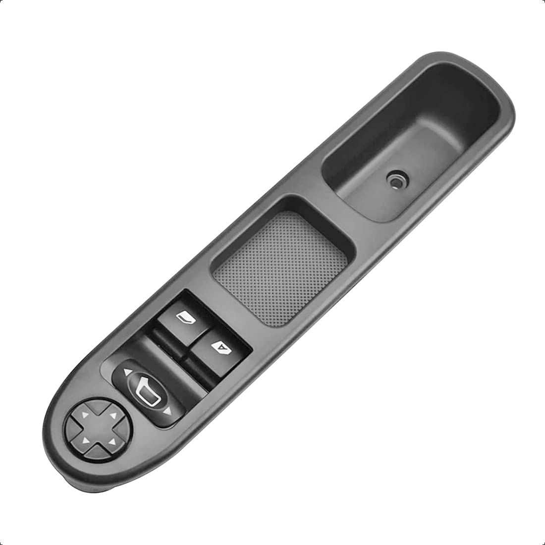 Electric Window Switch 6554QC/6554.QC for Peugeot 207 WA CC Van, Citroen C3 C3I - Power Window Control Switch Right, Car Window Regulator Switch, Door Window Button Control (right)