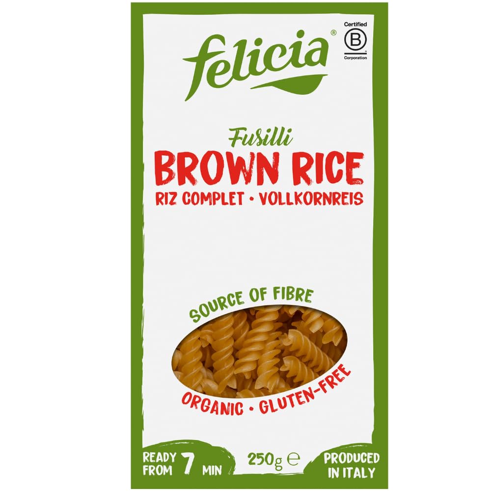 Felicia Gluten Free Pasta Organic Brown Rice Fusilli (250 GR)