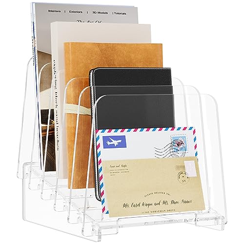 MaxGear Incline File Organizer File Holder 5 Sections, File Folder