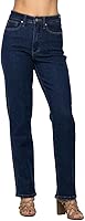 Judy Blue Women's High Waist Tummy Control Classic Straight Jeans 88575