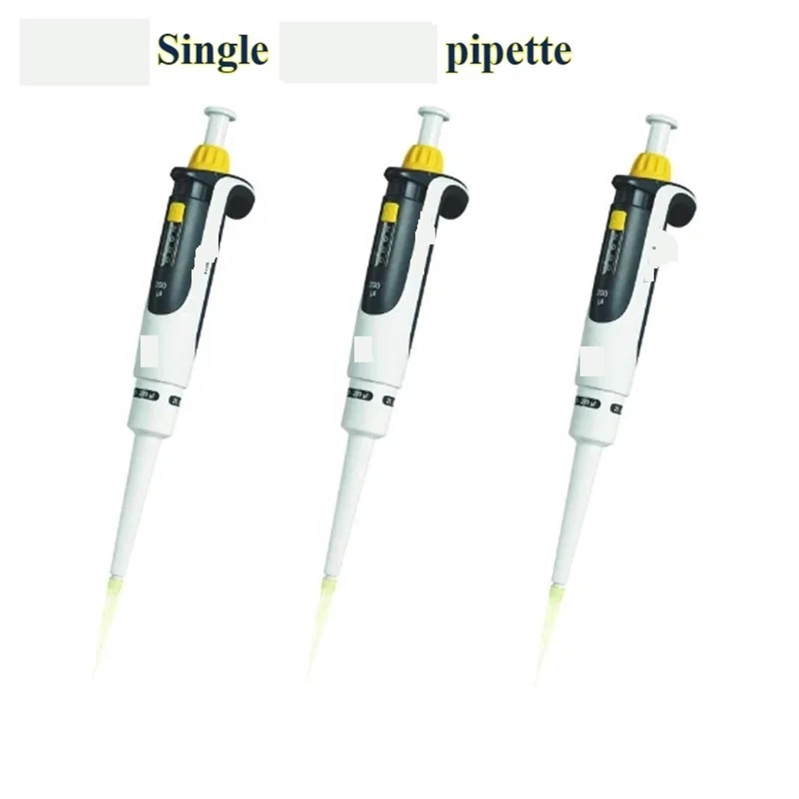 Pipeta electrónica - Pipeta monocanal de 0,1-2,5 ul y 0,5-10 ul, rango ajustable, alta temperatura y presión.(10-100ul)
