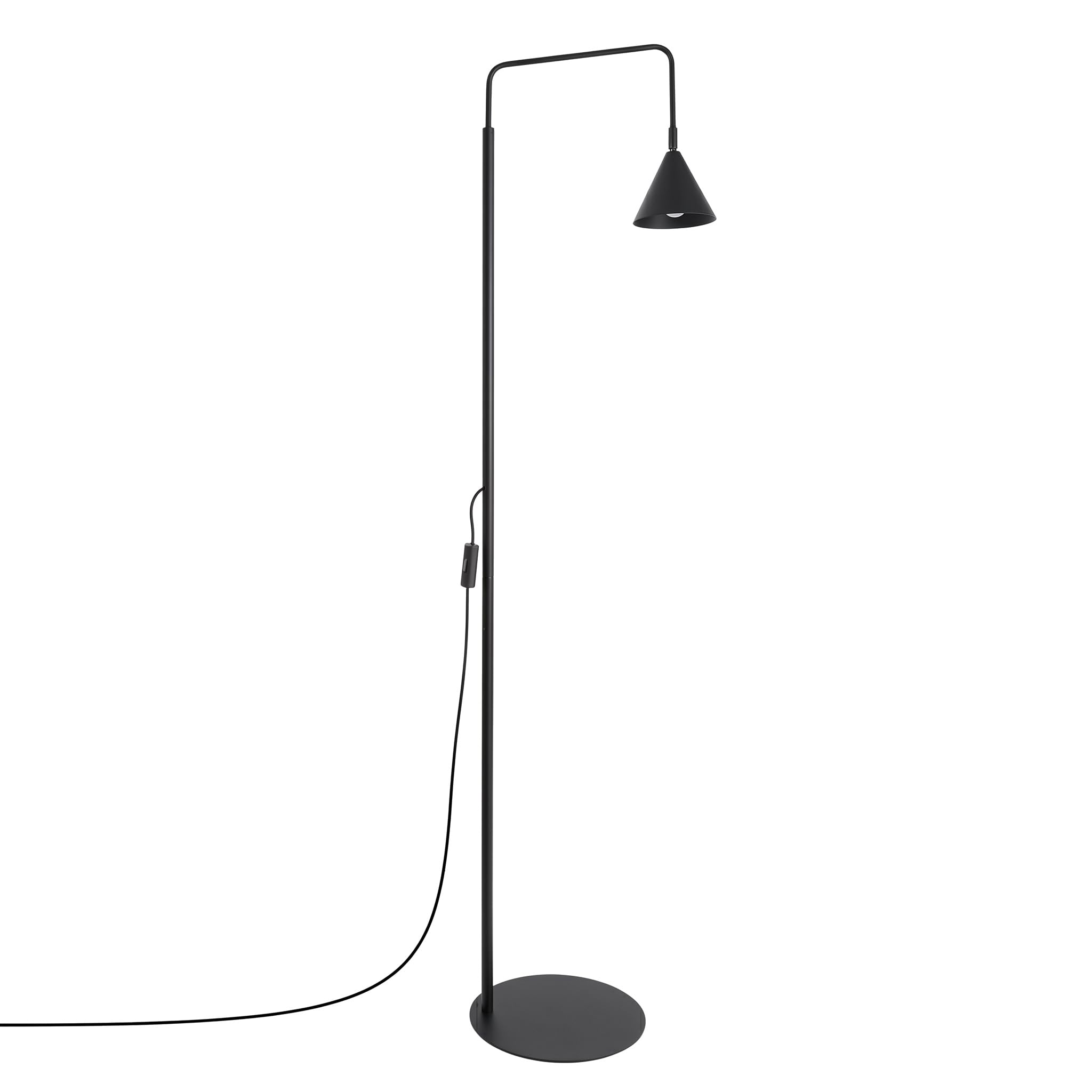 Lámpara de pie NOX negra SOLLUX lighting de diseño elegante 8
