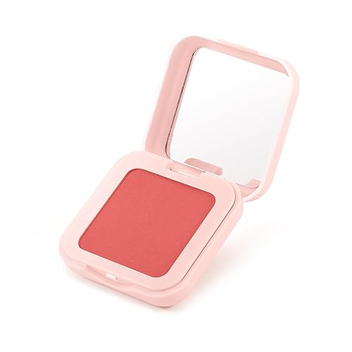 Apooliy Paleta de rubor, rubor monocromático mate ligero de larga duración, contorno de rubor prensado altamente pigmentado y paleta de resaltado