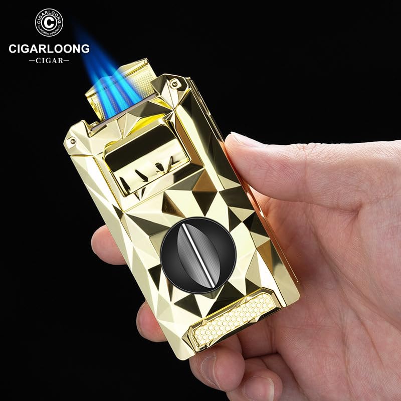 Encendedor para cigarros multifuncional a prueba de viento miniatura 2
