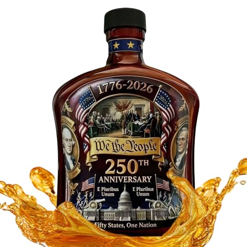 Bouteille de whisky commémorative de 350ml en verre ciselé pour bar chic - 3