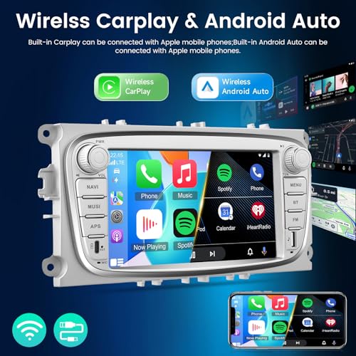 Autorradio Android con pantalla de 7" y cámara trasera para renovar tu Ford Focus o C-MAX 4