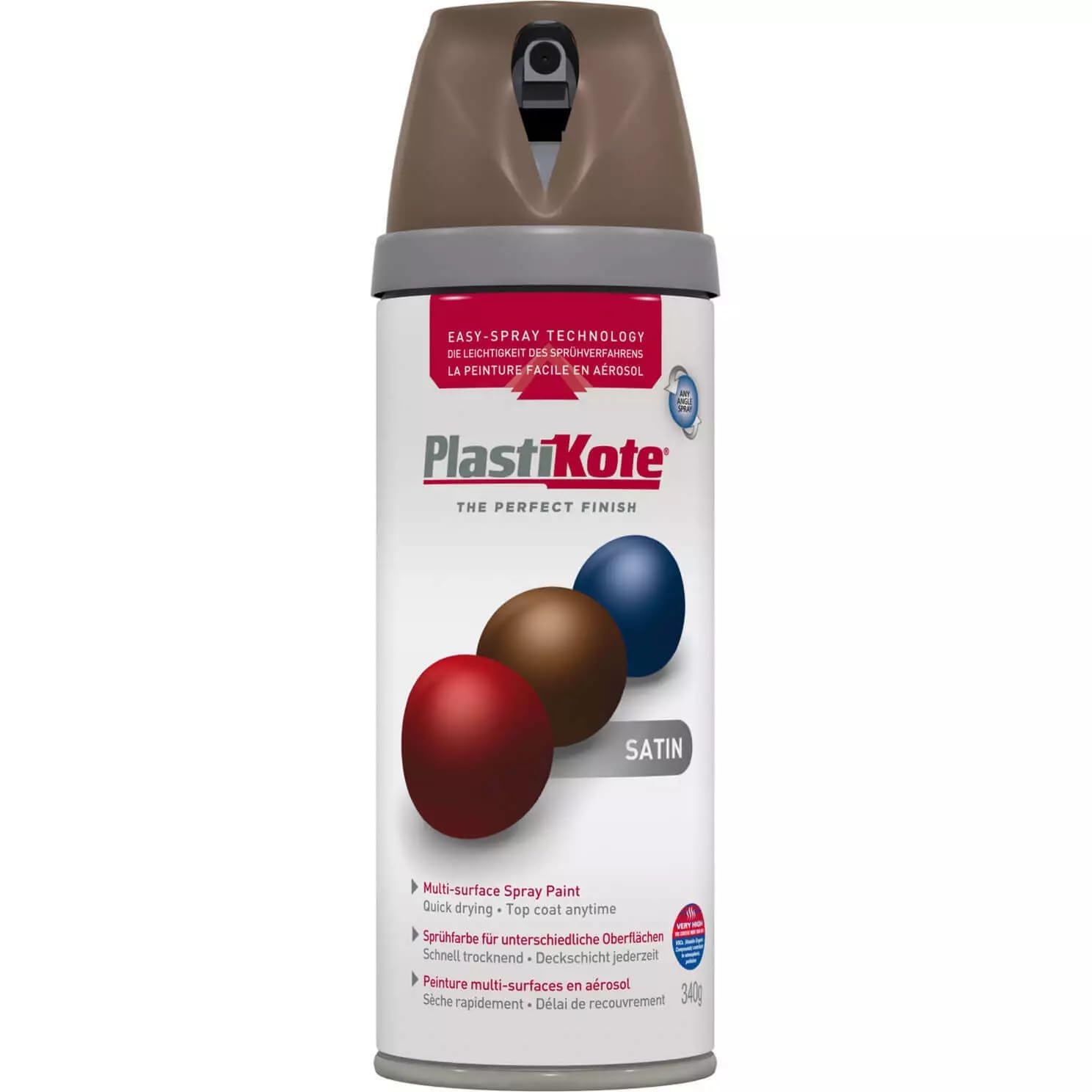 SuperGift.com 400ml, Satin Finish Spray Paint (1, Chocolate Brown)