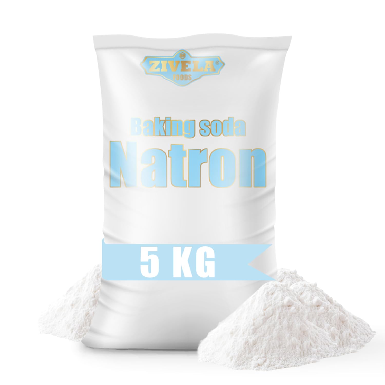 Bicarbonato de sodio en polvo, 10 kg, bicarbonato de sodio, sal sódica, 2 x 5 kg de bicarbonato de sodio E500 100% puro, calidad alimentaria