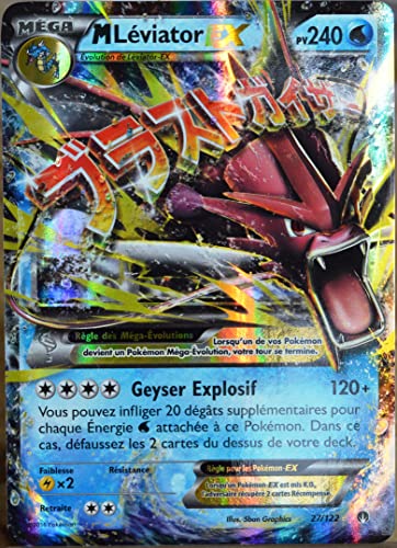 Pokemon Carte 27/122 Méga Léviator Ex 240 PV XY - Rupture Turbo Neuf FR