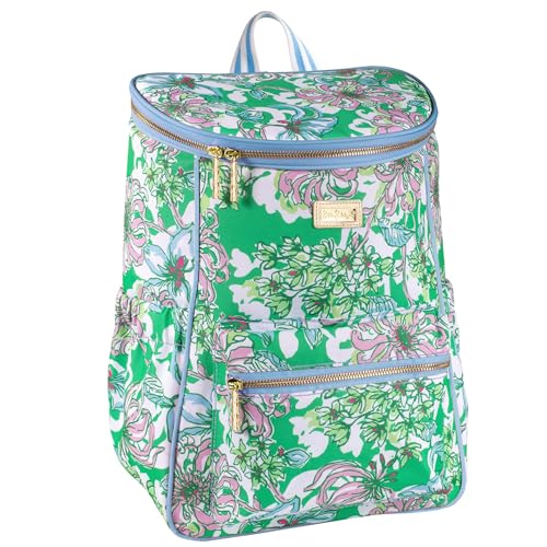 Lilly-Pulitzer-Insulated-Backpack-Cooler-Blossom-Views Lilly Pulitzer Insulated Backpack Cooler, Blossom Views - Image 1