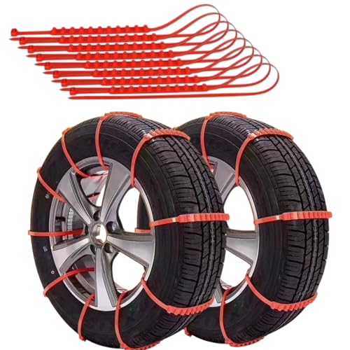 Catene da neve a fascette universali facili da montare per tutte le misure 20 pezzi