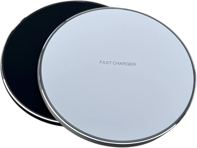 Wireless Charger, 10W Wireless Charging Pad For Samsung Galaxy S21/S20/S10/S10+/S10e/S9/S9+/S8/S7, 7.5W For Apple iPhone 13/12/SE/11/Xs/XR/X/8 Plus/8 New Airpods, 5W All Qi-Enabled Phones (Black)