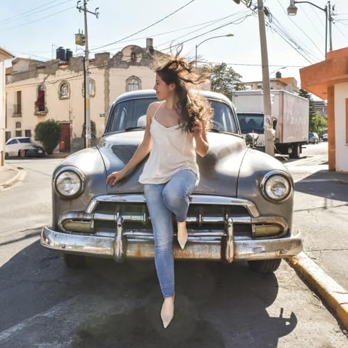 Lryweisy Women's 2.4 Inch Glitter Kitten Heel Mesh Backless Rhinestone Pumps with Soft Memory Foam Insole for All Day Comfort3