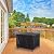 HOMEE Square Fire Pit Cover 32" x 32" x 24", 600D Heavy Duty Waterproof Fire Pit Table Cover, Outdoor Fireplace Cover, Firepit Furniture Table Covers Fits for 28-31" Fire Pit/Table