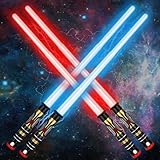 TOY Life Light Up Saber - 4 Pack Lightup Saber, Telescopic Extendable & Collapsable, LED Light Sword Set with Motion Sensitive FX Sound, Light Up Sword for Kids Adults