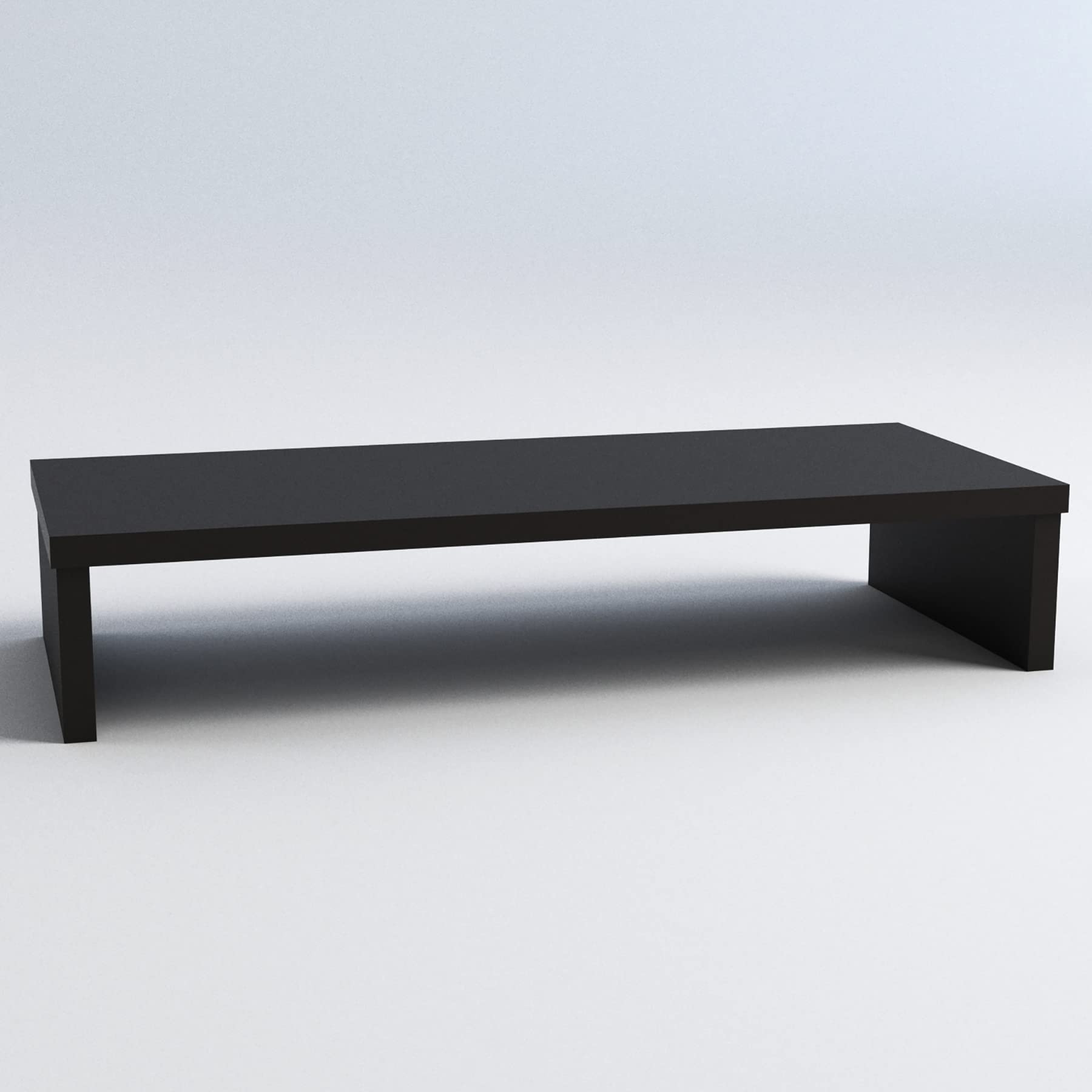 Henor supporto per monitor rialzo TV in legno 82 x 26.5 x 12 cm portata 50 kg Grafite