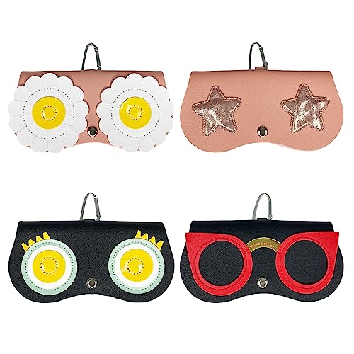 6 Stück Sonnenbrillen Etuis - Leder, Mit Gürtelclip, Tragbar & Schützend