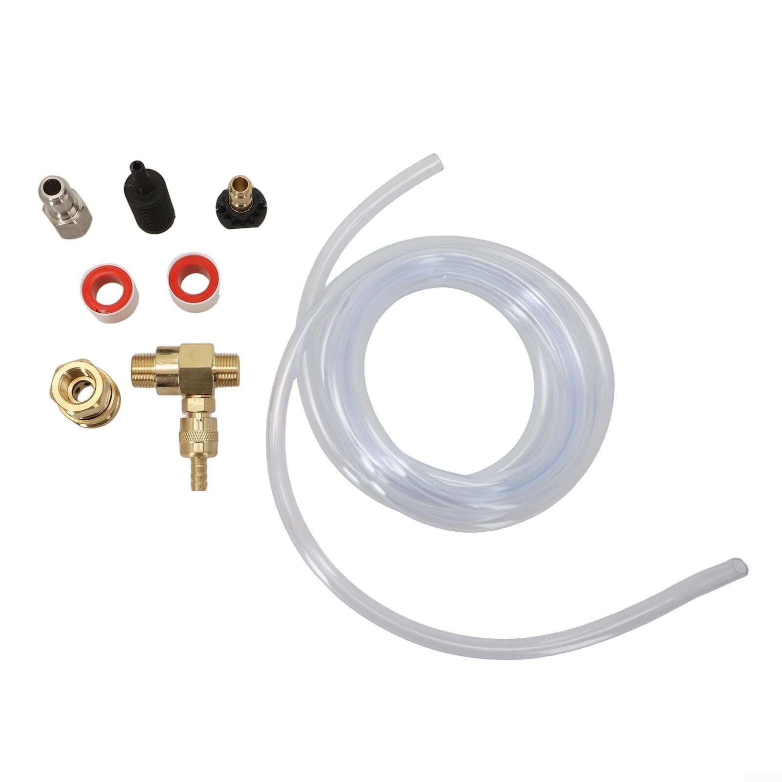 Kit de inyector de jabón para lavadora a presión con válvula dosificadora, conexión rápida de 3/8 pulgadas, 4000 PSI máximo para aplicación descendente